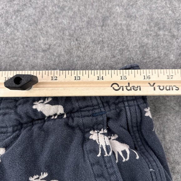 Abercrombie & Fitch Moose Pants Mens Medium Navy Print Lounge Sleep Cotton - Picture 9 of 14